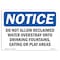 Signmission OSHA Notice Sign, 7" H, Rigid Plastic, Do Not Allow Reclaimed Water Overspray Onto Sign, Landscape OS-NS-P-710-L-11065 - alternate 1